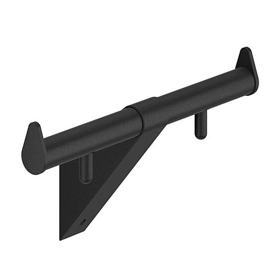 Double toilet roll holder A100, anthracite grey metallic