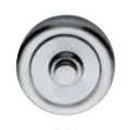 Doorbell button on rose 103CP, satin chrome-plated