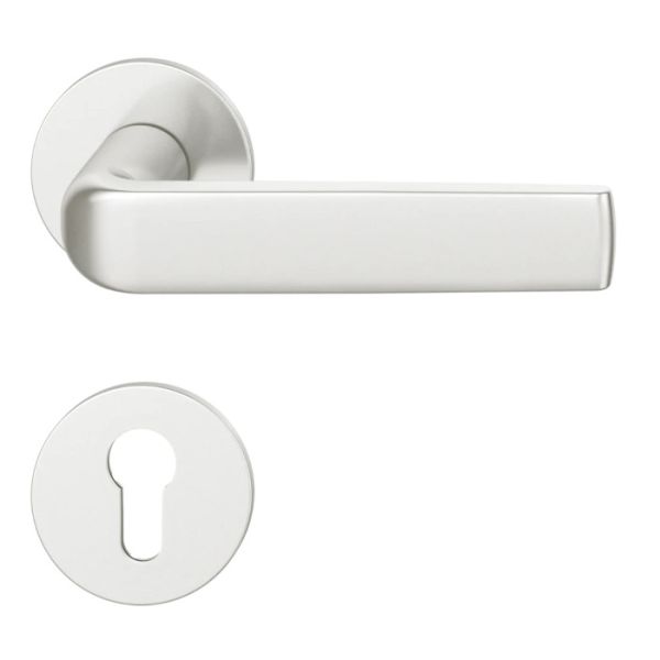 16 1267 AFL handle set with roses PZ, door thickness 39-48mm, aluinium anodized F1