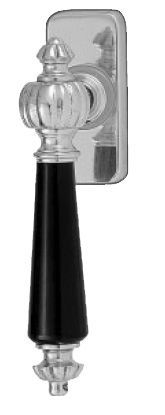 Window handle, polished chrome