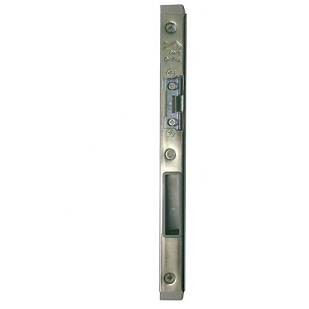 20-608ERH/31L screw-on strike plate, left, brightly galvanized