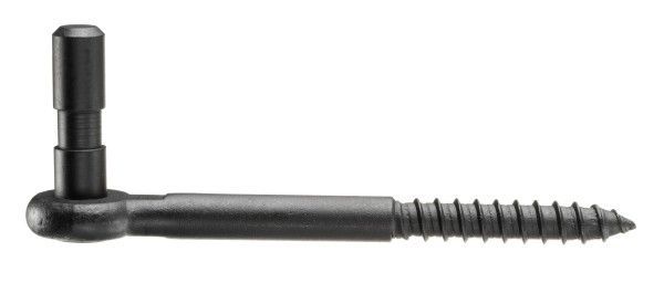 J 2083 Screw-in hinge hook, Ø13mm, black