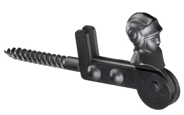 Screw-in shutter stopper, with catch, 200 mm, black