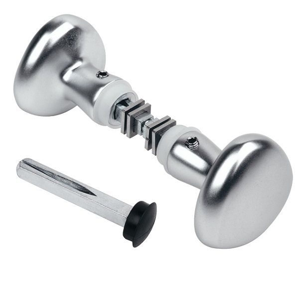 Aluminium handle set for gates