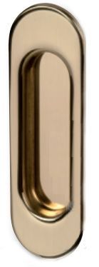 Sliding door handle, polished brass
