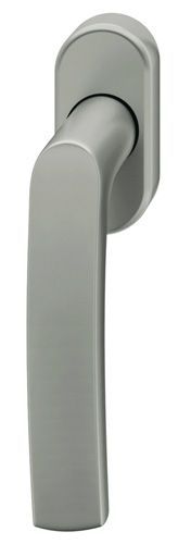 Window handle on oval rose, aluminium F1