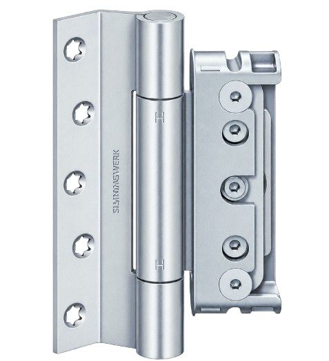 Entrance door hinges (3 hingeds) BAKA Protect 4048 3D K, light galvanised