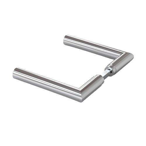 608 W32 uksekäepidede paar + telg, roostevaba teras poleeritud 032