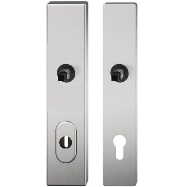 73 7376 ASL S2-ZA security backplate, PZ/92/8mm, stainless steel