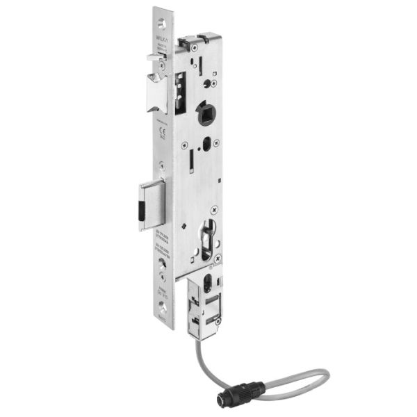 WILKA 7607 Solenoid lock for profile frame doors, EN179, D35/F24, RIGHT