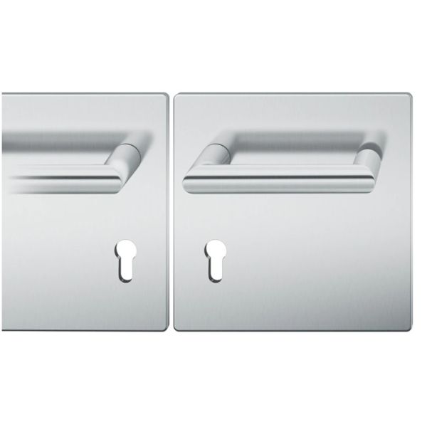 FSB 79 1016 1486 handle/backplate set, PZ 72mm, for fireproof emergency doors, stainless steel