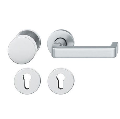 FSB 79 1134 door knob set with PZ round roses for fireproof emergency doors, stainless steel,RIGHT