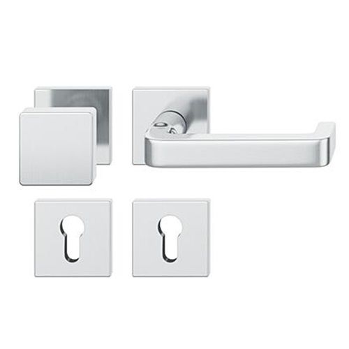 FSB 79 1134 door knob set with PZ square roses for fireproof emergency doors, stainless steel,RIGHT