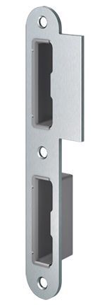 8814 strike plate with lining, lip 16 mm, st. steel