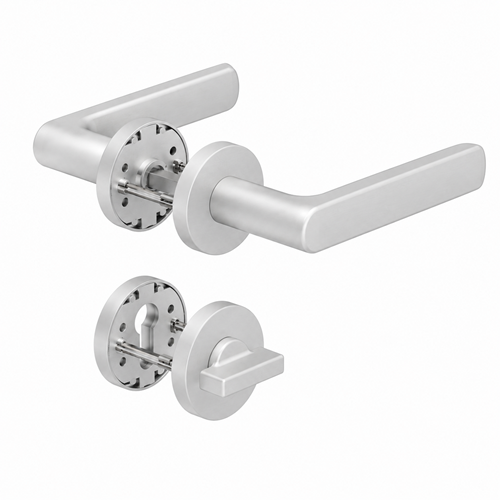 8115 PREMIUM käepide/roseti komplekt WC, F1 naturaalses alumiiniumtoonis