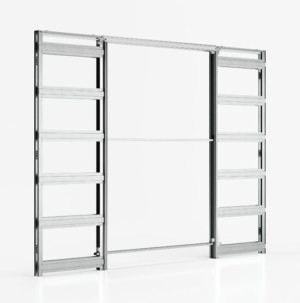 ABSOLUTE EVOKIT komplekt kahepoolsetele ustele - seina 100mm, avaus 1200/1400/1600/1800 x 1000-2700mm