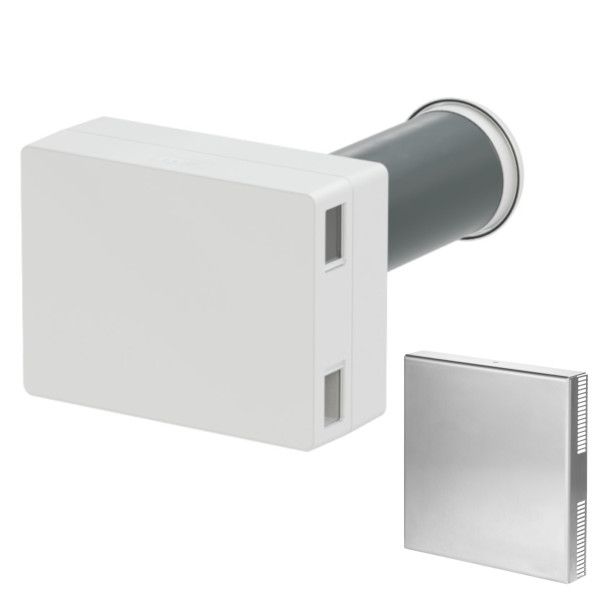 Active ventilation device AEROPLUS WRG SMART with stainless steel weather grille