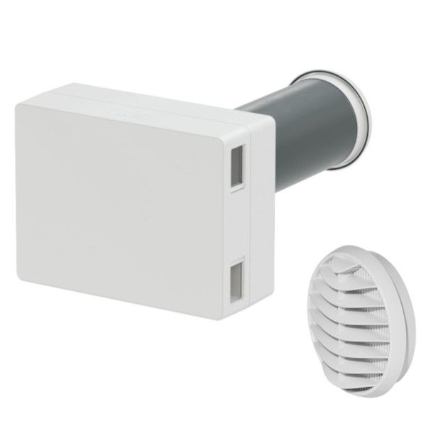 Active ventilation deviceAEROPLUS WRG SMART with PVC weather grille