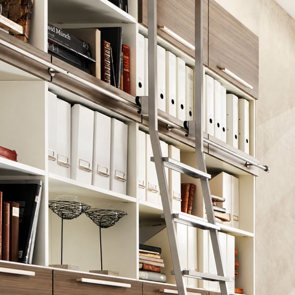 Sliding ladder AKZENT TANGENS SL.6006.AK for particularly high shelves | UKSELINGIDPLUSS.ee