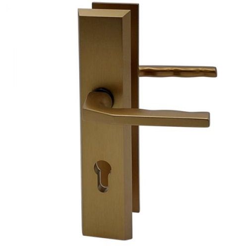 8771 ALPHA Security backplates handle/handle, 8/72mm, door thickness 75-84mm, aluminium F4