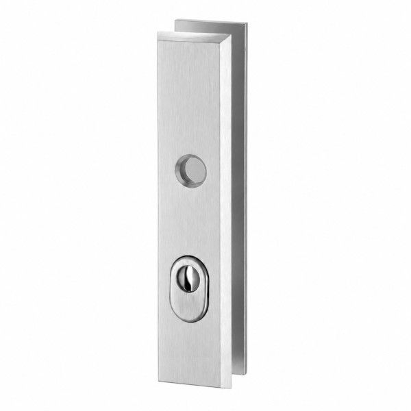ALPHA security plates ZA, without lever handles, ES1, PZ 72mm, aluminium natural F1 | UKSELINGIDPLUSS.ee