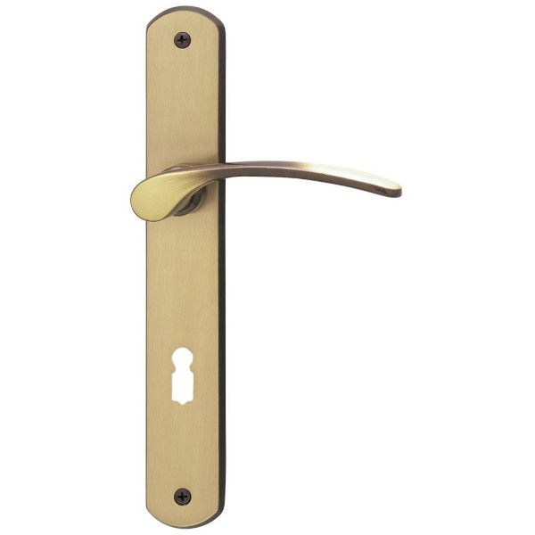 Amata-LS handle set with backplates BB/72 mm, brass browned