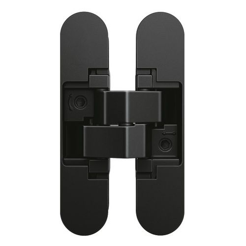 Concealed hinges for exterior doors ANSELMI AN 160 3D, black
