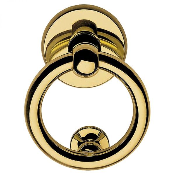 Door knocker ANELLO 110 mm, brass polished