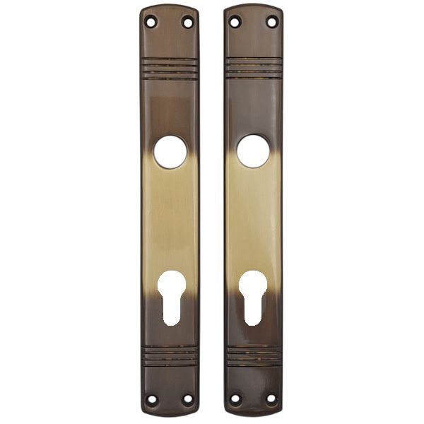 Paar lingiplaati 8067 PZ 72 mm, vanandatud messingist