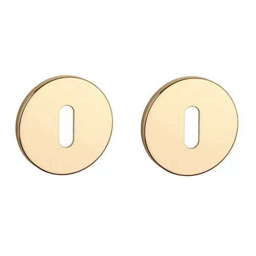 APRILE R BB round roses, 5 mm, gold-tone, polished