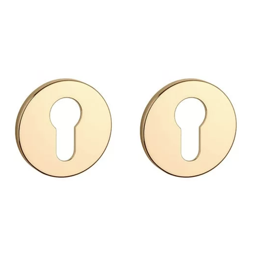 APRILE R PZ round roses, 5 mm, gold-tone, polished