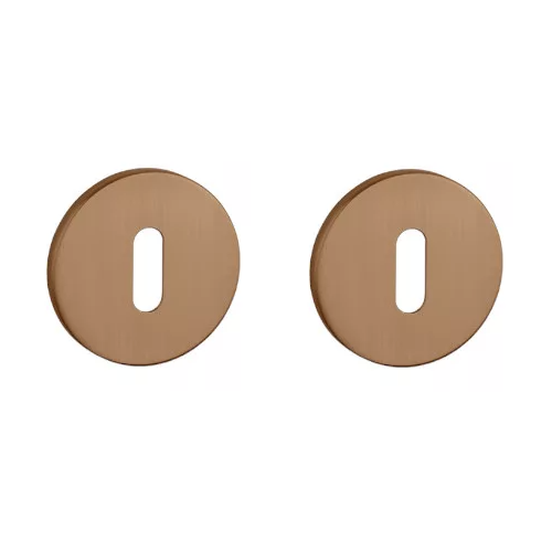 APRILE R BB round roses, 5 mm, copper-tone PVD coating, matt