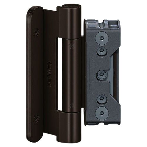 Entrance door hinges (3 hinges) BAKA Protect 4010 3D MSTS, brown H9 (RAL8022)