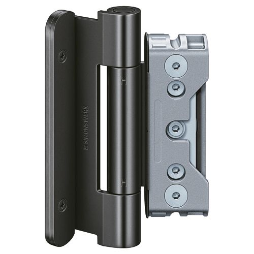 Sissepääsu ukse hinged (3 hinged) BAKA protect 4040 3D FD MSTS, must