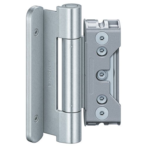 Sissepääsu ukse hinged (3 hinged) BAKA protect 4040 3D FD MSTS, heledalt tsingitud