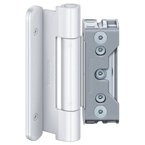 Entrance door hinges (3 hingeds) BAKA Protect 4010 3D FD MSTS, RAL9016 white