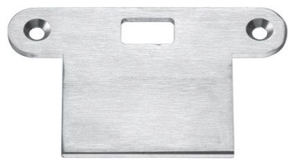 1148 Upper strike plate for wooden doors, stainless steel