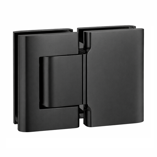 BL 8015 SOL Kahepoolne hinge tahkete klaasuste jaoks, klaas/klaas, anodeeritud, satiinmust (005)
