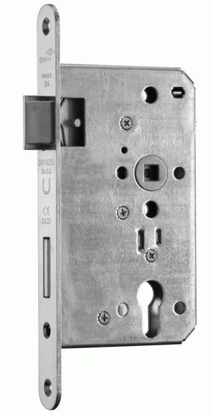 1028 B emergency exit door lock PZ 65/72/24, stainless steel, LEFT