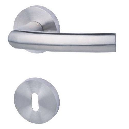 BOSTON-R Handle set on round roses BB, stainless steel
