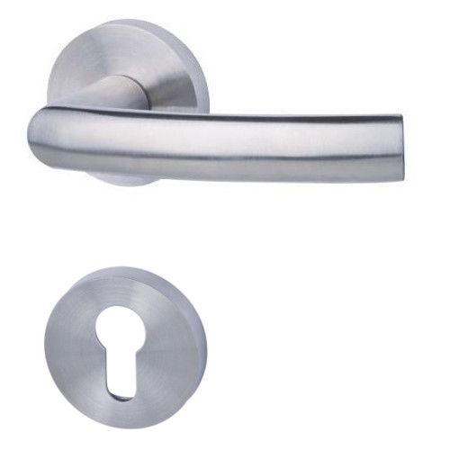 BOSTON-R handle set on round roses PZ, stainless steel