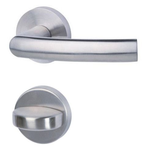 BOSTON-R handle set with roses WC grt., stainless steel