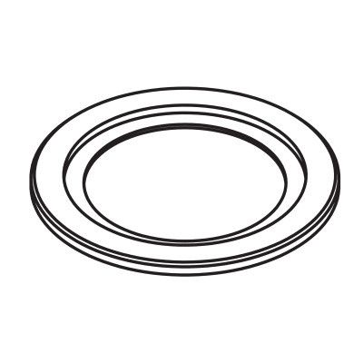 HAWA 17326 põrandakinnitus 13787 rõngas, satiinkroomitud kroomitud