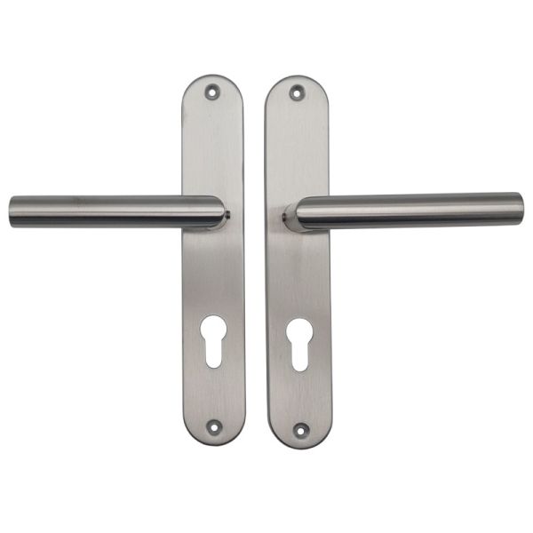 Handle/backplate set. PZ/72, stainless steel