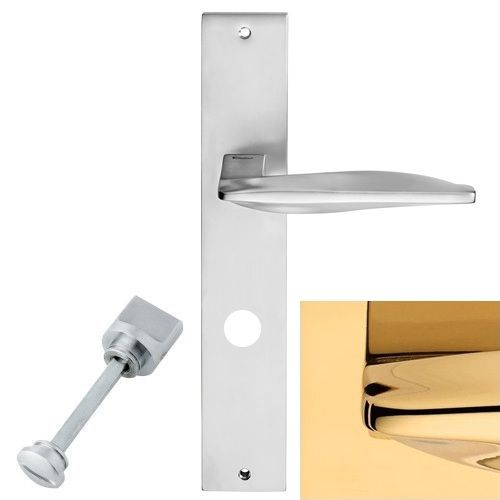 AQUA handle WC set with long backplate, gold plated