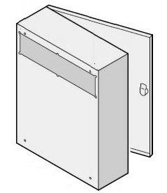 Rear access letterbox, 260x330x100 mm, RAL tone on request (w/o other components)