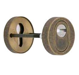 Security rose, brass antique