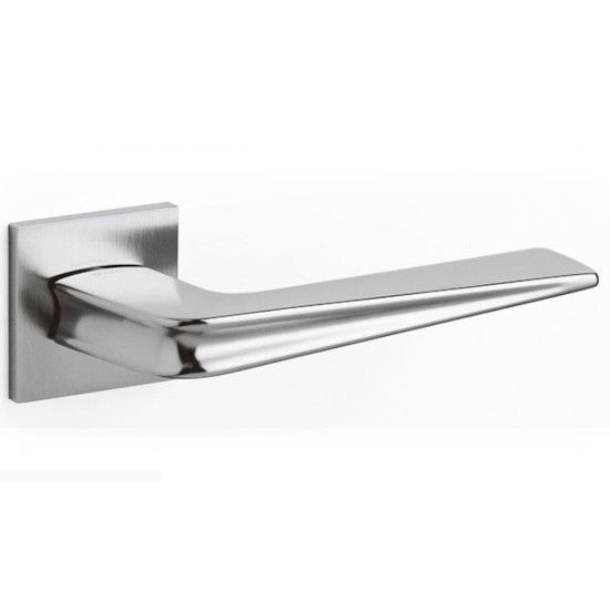 CHEVRON käepide/roseti komplekt BAC, matt kroomitud messingist