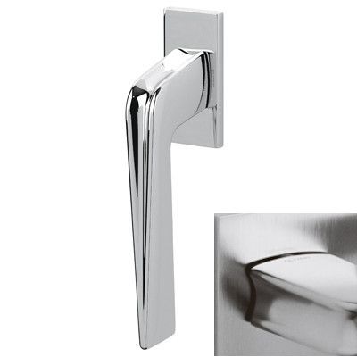 Aknakäepide CHEVRON, messingist matt kroomitud