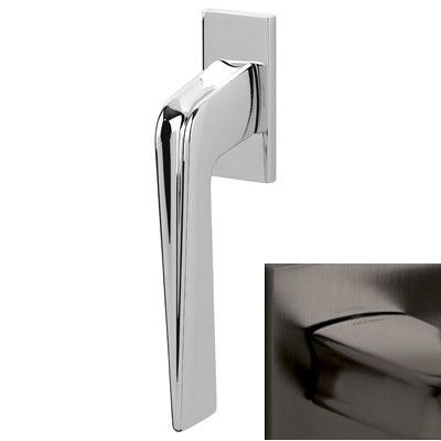 Aknakäepide CHEVRON, messingist satiinitud antratsiitvärvi